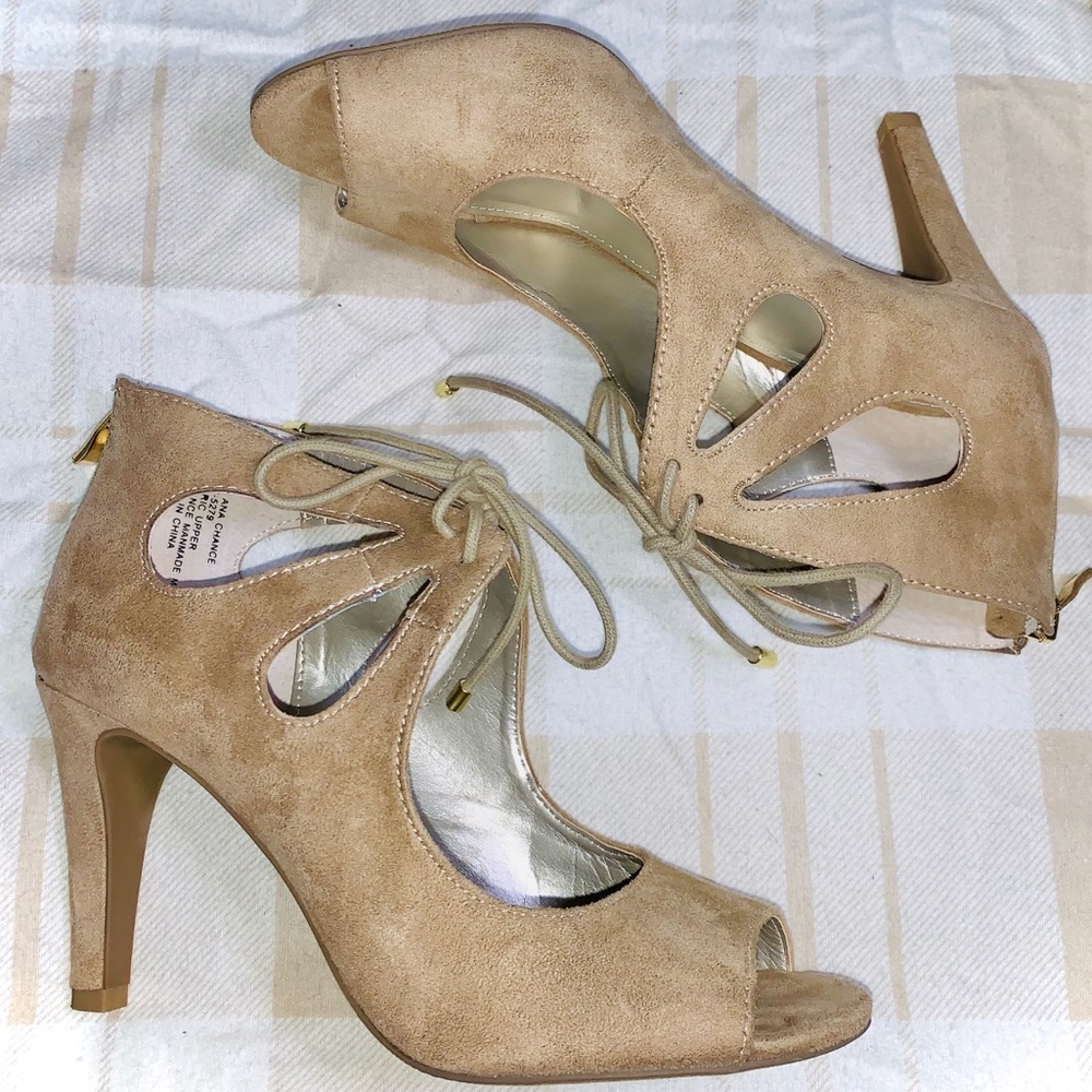 A.N.A. Chance Peep Toe Heels